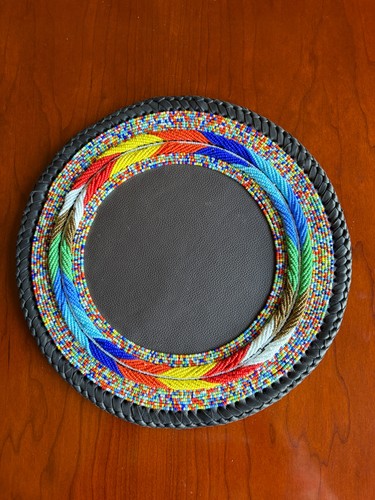 Decorative beaded round - 12",