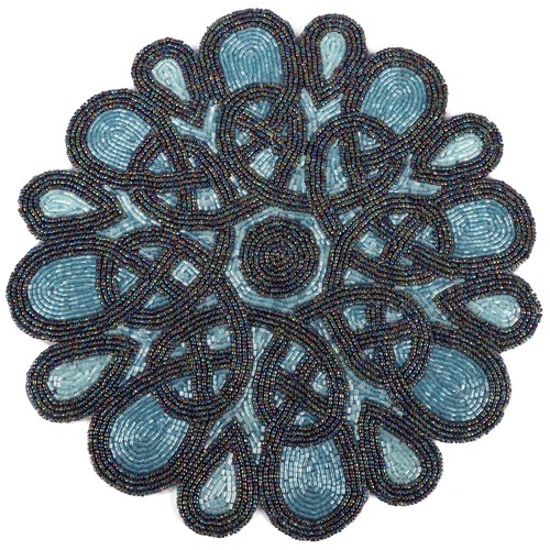 Handmade beaded placemats - handmade,