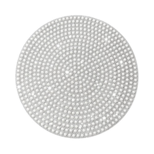 Inch round silver - inch, pearl