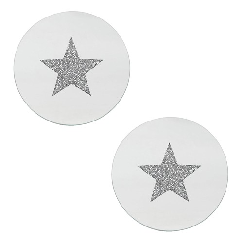 2pc diamante crystal star - diamante,