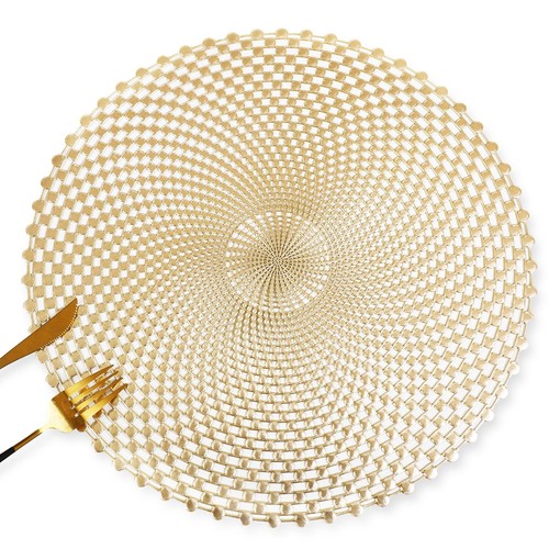 Pcs vinyl gold round - vinyl,