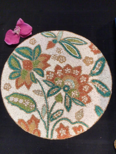 Wild blossom beaded placemat - ,