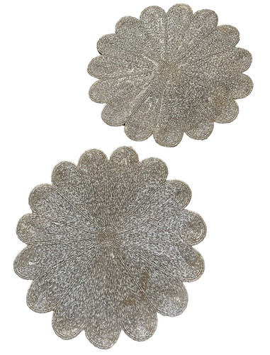 Silver glass bead - glass,