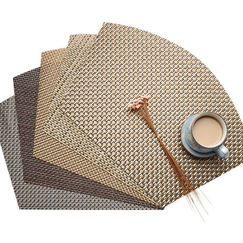 Round table placemats set - table,