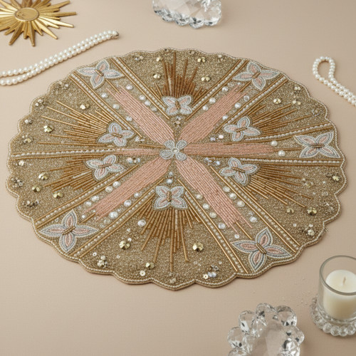 Set of2luxury beaded placemat - of2luxury,