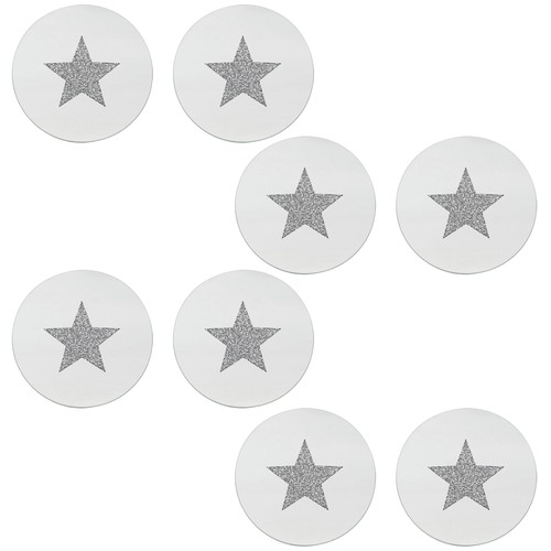 8pc diamante crystal star - diamante,