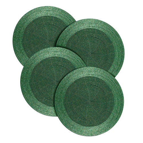 Forest green dual tone - dual, beaded