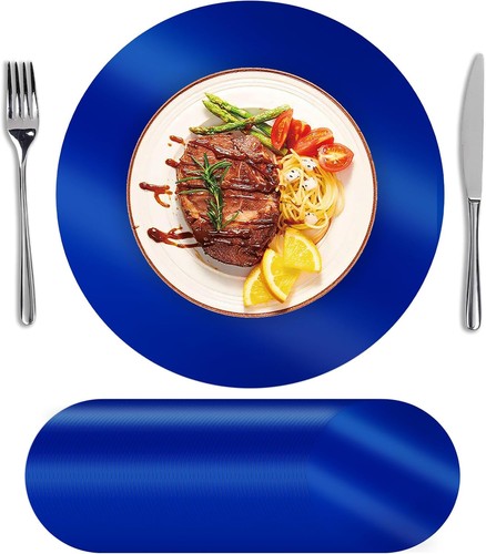 50pcs round blue disposable - round,